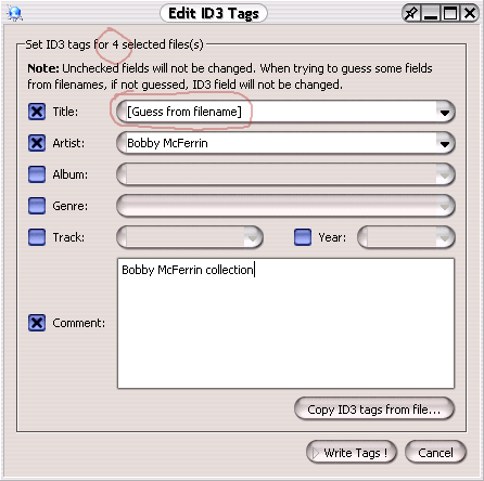 Advanced ID3 tagging